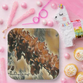 Rose Tree Art Pappteller (Party)