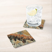 Rose Tree Art Rechteckiger Pappuntersetzer (Vor Ort)