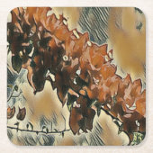 Rose Tree Art Rechteckiger Pappuntersetzer (Vorderseite)