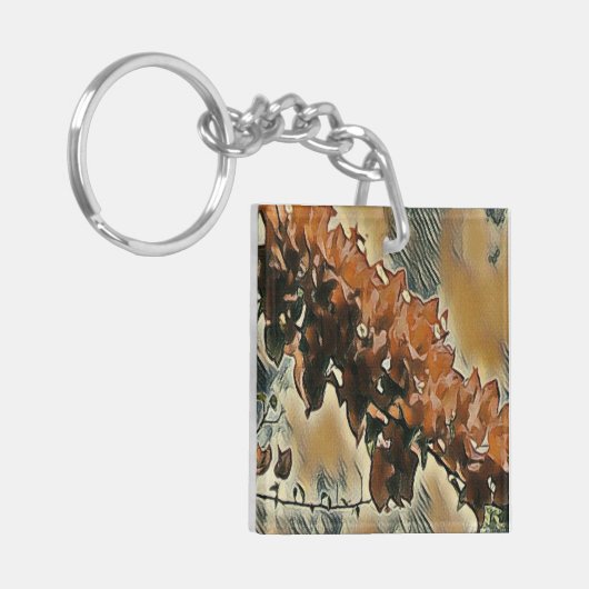 Rose Tree Art Schlüsselanhänger (Vorderseite links)