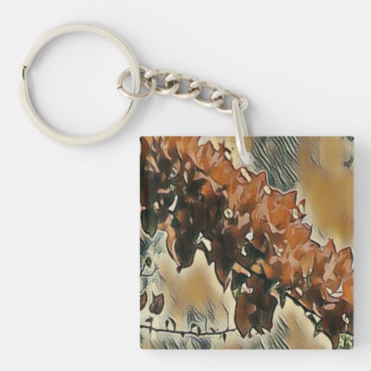 Rose Tree Art Schlüsselanhänger (Vorderseite)