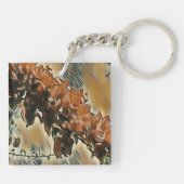 Rose Tree Art Schlüsselanhänger (Rückseite)