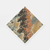 Rose Tree Art Serviette (Ecke)