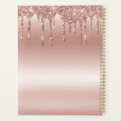 Rose treiben Glitzer Metallic Shine Planer (Rückseite)