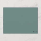 Rose Treillage Imitate Gold Foil Save the Date Postkarte (Rückseite)