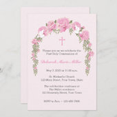 Rose Trellis Religiöse Einladung (Vorne/Hinten)