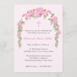 Rose Trellis Religiöse Einladung