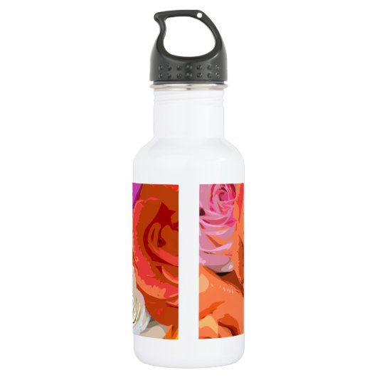 Rose Trinkflasche (Rückseite)