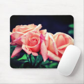 Rose Trio Blume Mousepad (Mit Mouse)