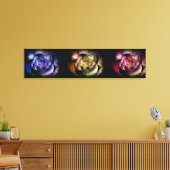Rose Triptych Leinwanddruck (Insitu (Wohnzimmer))