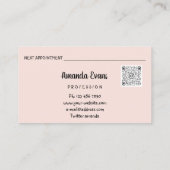 Rose Tropfen Beauty Kosmetologin Botox Spritze App Terminkarte (Rückseite)