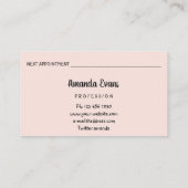 Rose Tropfen Beauty Studio Wellness Botox Spritze Terminkarte (Rückseite)