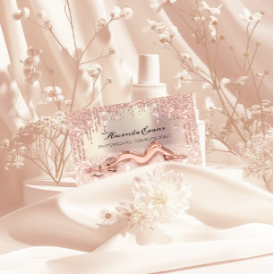 Rose Tropfen Glitzer Massage Pflege QRCODE Logo Terminkarte