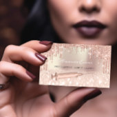 Rose Tropfen Glitzer Spritze Injektionen Botox WEL Terminkarte