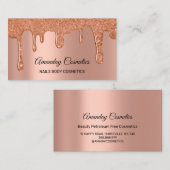 Rose Tropfen Nägel Wax Makeup Kupfer Körperkosmeti Visitenkarte (Vorne/Hinten)