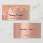 Rose Tropfen Nail Artist Wax Makeup Körperkosmetik Visitenkarte (Vorne/Hinten)