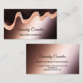 Rose Tropfen Nail Stylist Wachs Makeup Körperschok Visitenkarte (Vorne/Hinten)