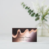 Rose Tropfen Nail Stylist Wachs Makeup Körperschok Visitenkarte (Stehend Vorderseite)