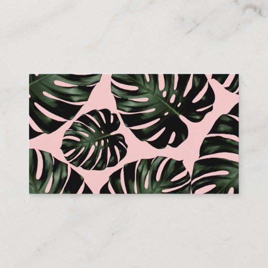 Rose Tropical QR Code UAWG Wedding Website Begleitkarte (Rückseite)