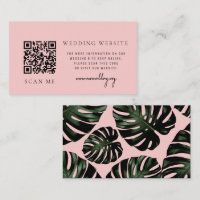Rose Tropical QR Code UAWG Wedding Website