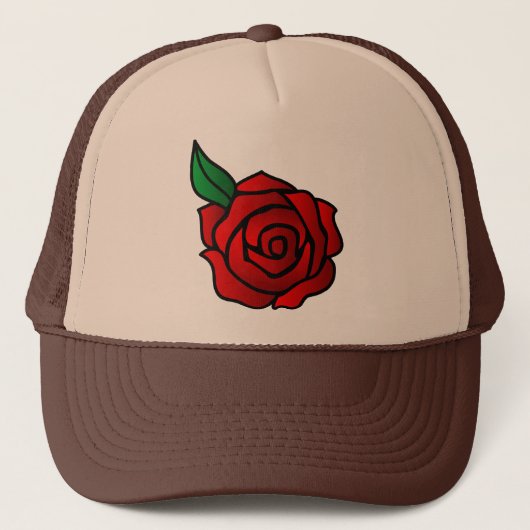 Rose Trucker Hat Truckerkappe (Vorderseite)