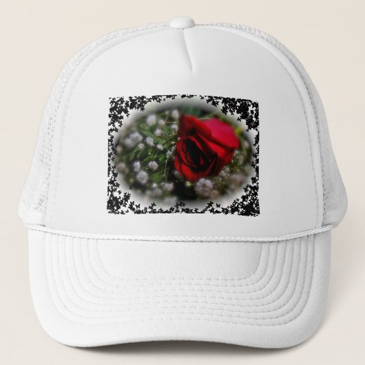 Rose Truckerkappe (Vorderseite)