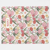 Rose, Tulips und Lilien Fleecedecke (Vorderseite (Horizontal))