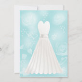 Rose Türkisfarbene Brauerei Einladung (Rückseite)