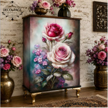 Rose Twilight Garden Decoupage