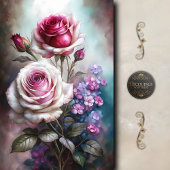 Rose Twilight Garden Decoupage Seidenpapier