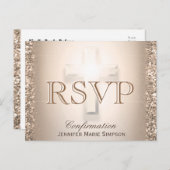 Rose | UAWG | Einladungspostkarte (Vorne/Hinten)