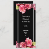Rose über das Hochzeitsprogramm der Schwarzen Kirc Programm (Vorne/Hinten)