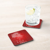 Rose über den Untersetzer Rotes Valentin (Rechte Seite)