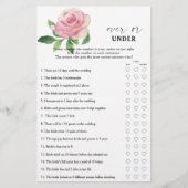 Rose - Über- oder unter Brautparty (Vorderseite)