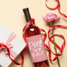 Rosé über Rose fett modern Valentine Galentine