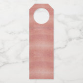 Rosé über Rose fett moderner, lustiger Galentiner Flaschenanhänger (Rückseite)