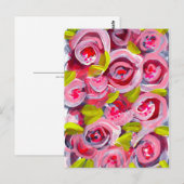 Rose über Rose zu Rose Postkarte (Vorne/Hinten)