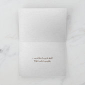 Rose über Violine-Beileid Karte (Innenseite)