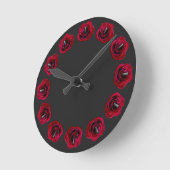 Rose Uhr Rote Rose Blume Wand-Uhr Rose Decke (Winkel)