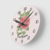 Rose-Uhr Runde Wanduhr (Winkel)