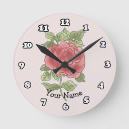 Rose-Uhr Runde Wanduhr