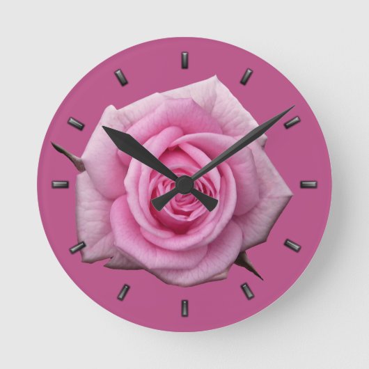 Rose Uhren Rosa Blume Wand Uhr Rose Decke (Vorderseite)