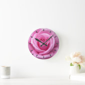 Rose Uhren Rosa Blume Wand Uhr Rose Decke (Zuhause)