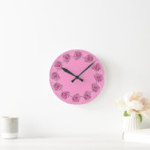 Rose Uhren Rosa Blume Wand Uhr Rose Decke (Zuhause)