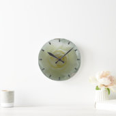 Rose Uhrenhalterung der Blume Weiße Rose Wand Rose Runde Wanduhr (Zuhause)