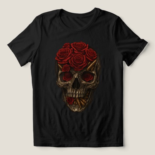 Rose umgeladen Tri-Blend shirt (Design Vorderseite)