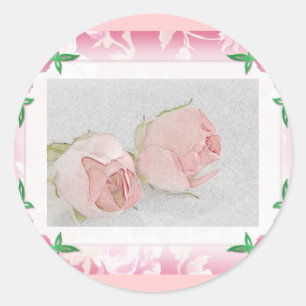 Rose Umschlag Aufkleber