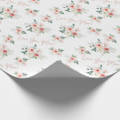 Rose-Umschlagpapier für Muttertag Geschenkpapier (Ecke)
