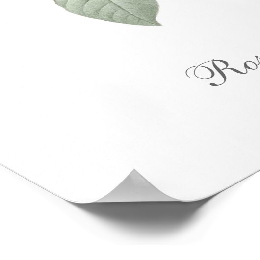 Rose und Anemone Poster (Ecke)