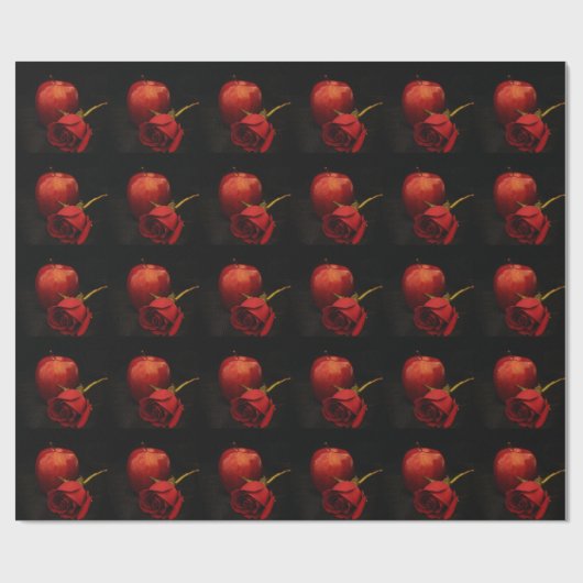 Rose und Apple Geschenkpapier (Flach)